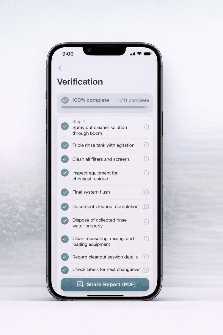 100 percent completed verification screen